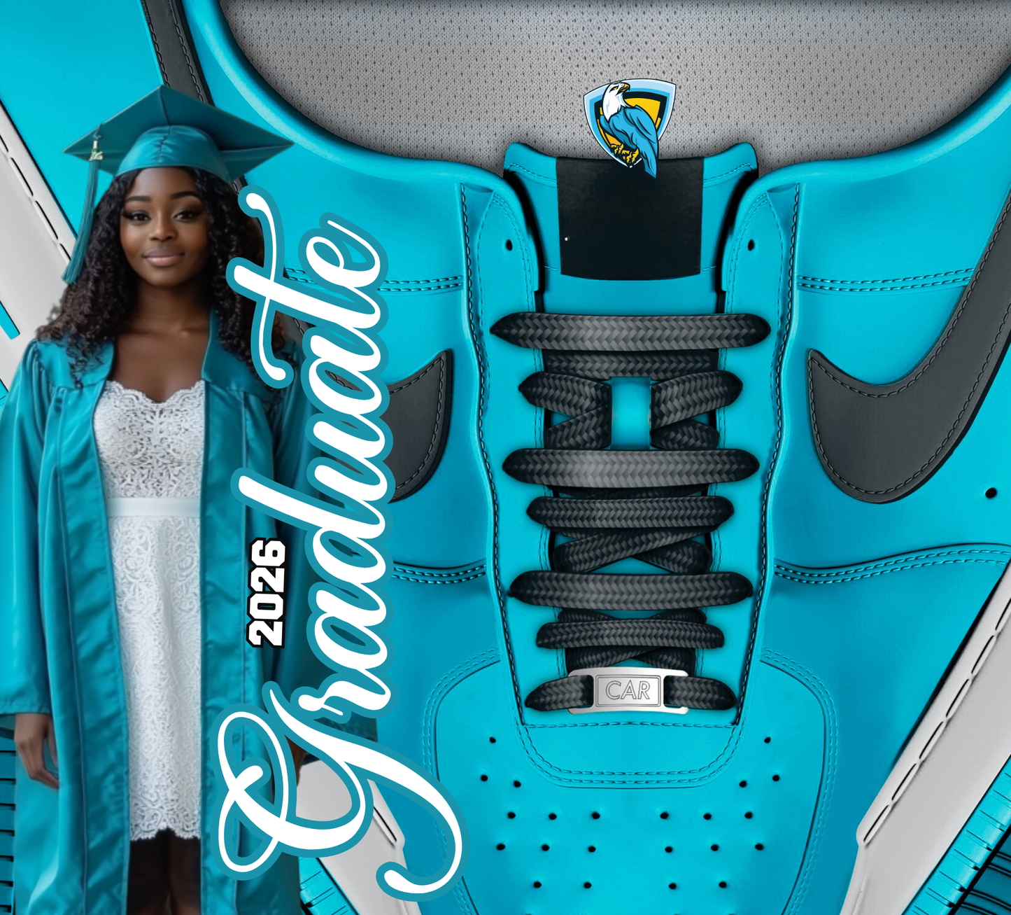Editable 2026 Graduate Sneaker Template – Canva Design