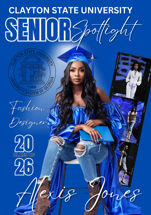 Editable 2026 Graduation Magazine Template Bundle | Senior Spotlight Canva Templates | Custom Grad Magazine + Photo Collage Designs