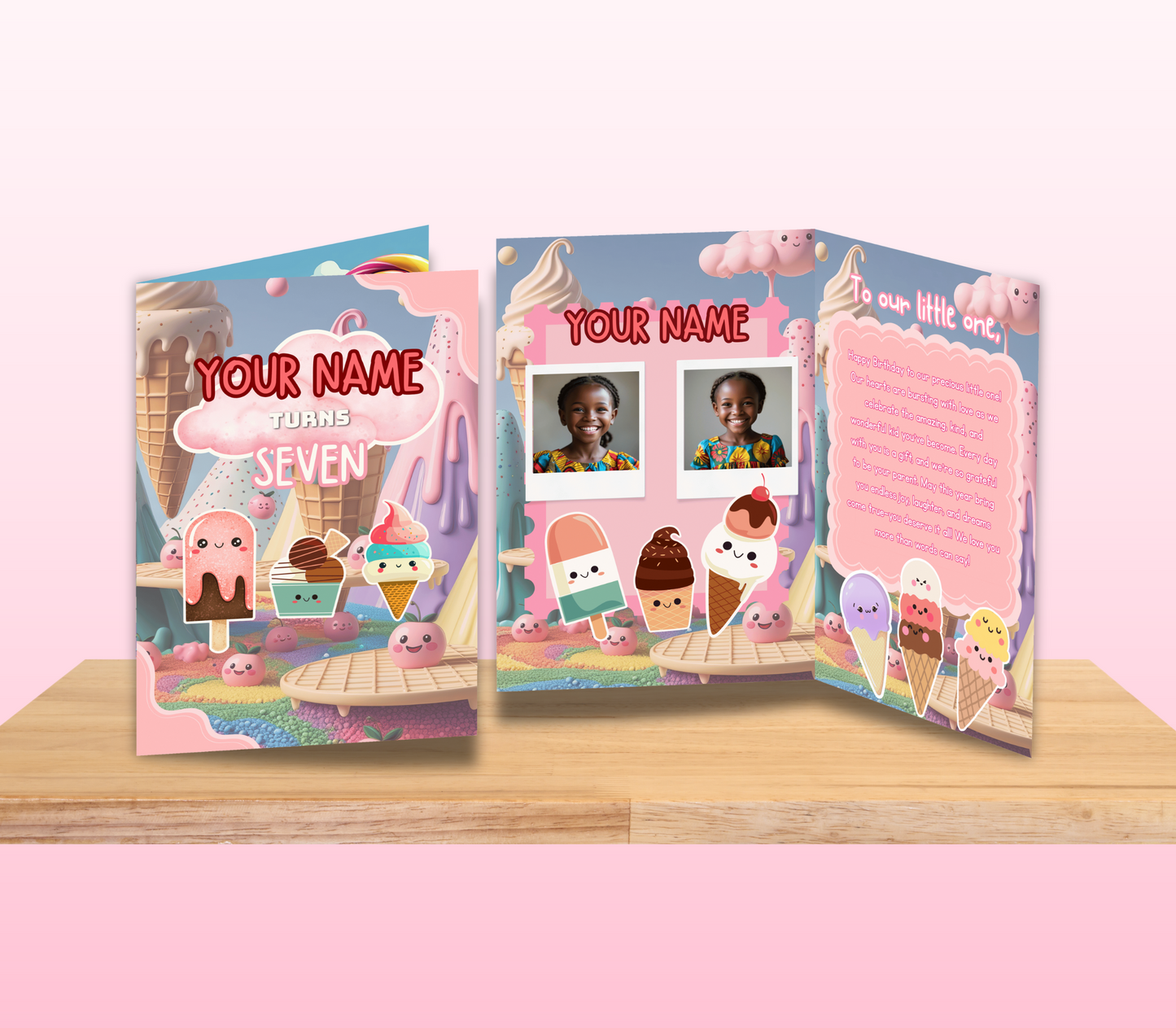 Ice Cream Party Jumbo Card