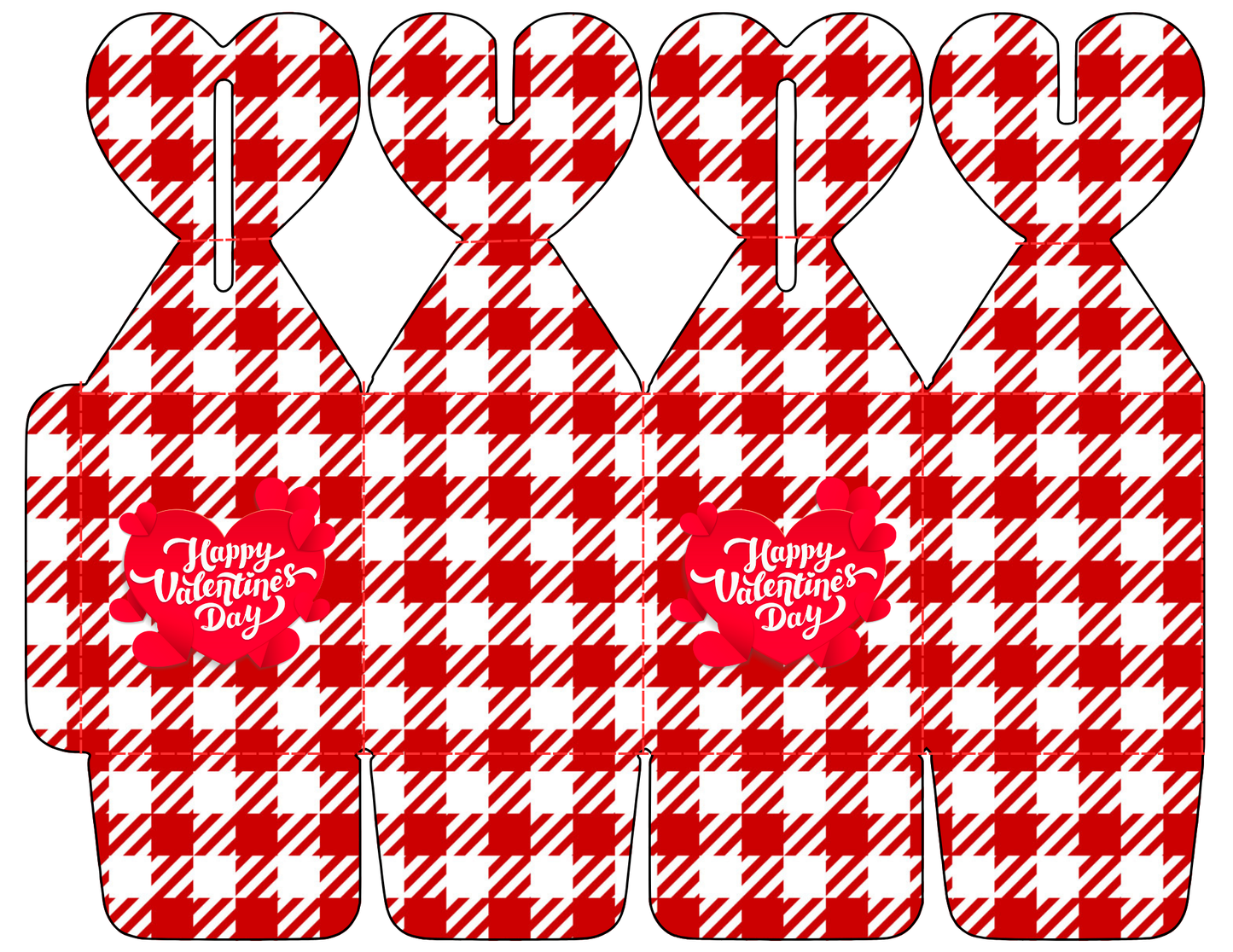 Editable Valentine’s Day Candy Heart Box Templates-12 Pack