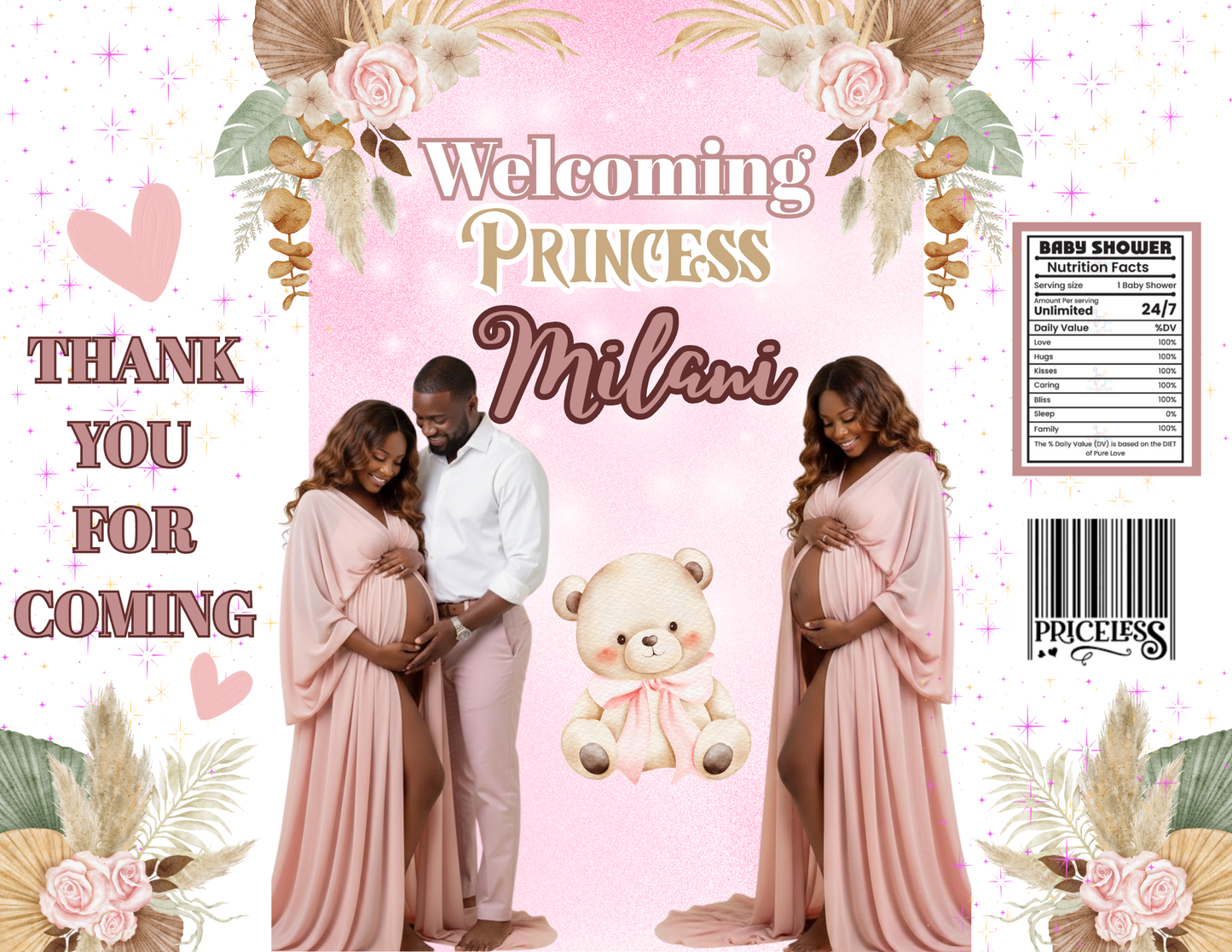 Editable Baby Shower Party Pack- Full Matching Template Bundle