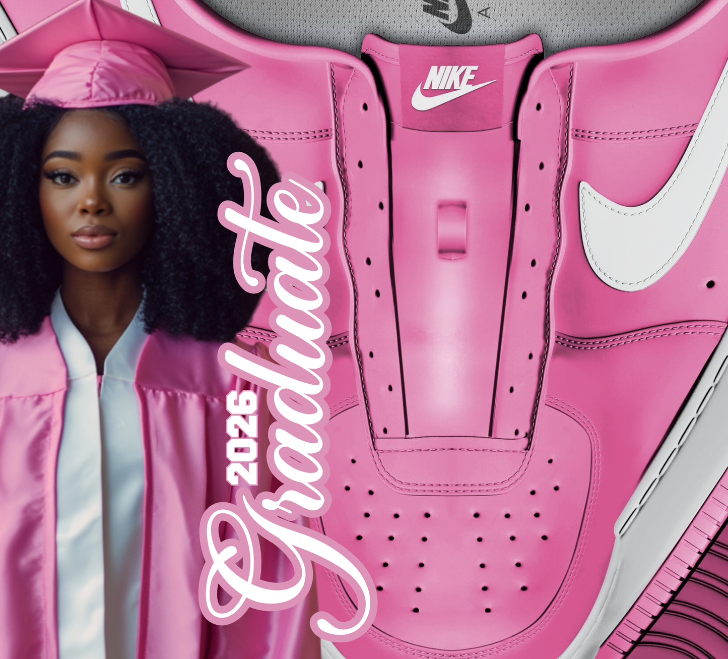 Editable 2026 Graduate Sneaker Template – Canva Design