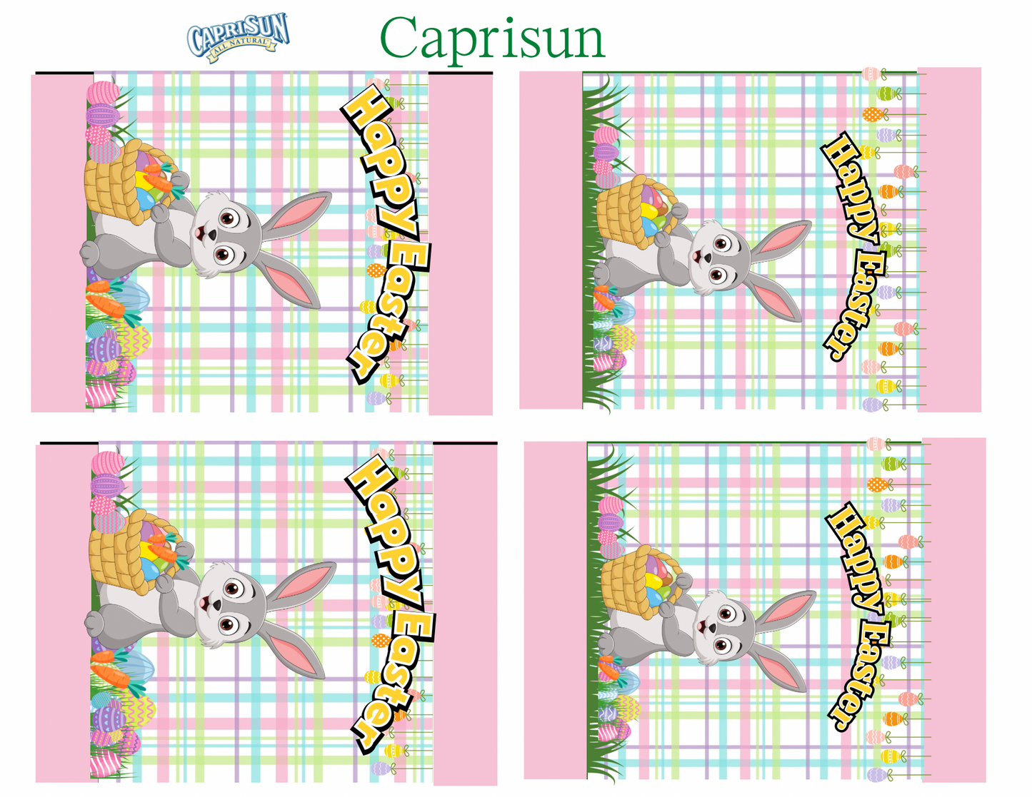 Easter Party Favor Bundle | Editable Templates for Chip Bags, Juice Pouches, Candy Wrappers, Water Bottle Labels, Coloring Pages & More