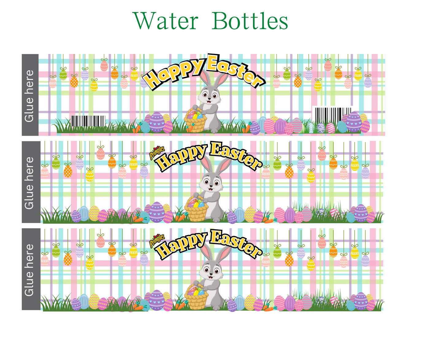 Easter Party Favor Bundle | Editable Templates for Chip Bags, Juice Pouches, Candy Wrappers, Water Bottle Labels, Coloring Pages & More
