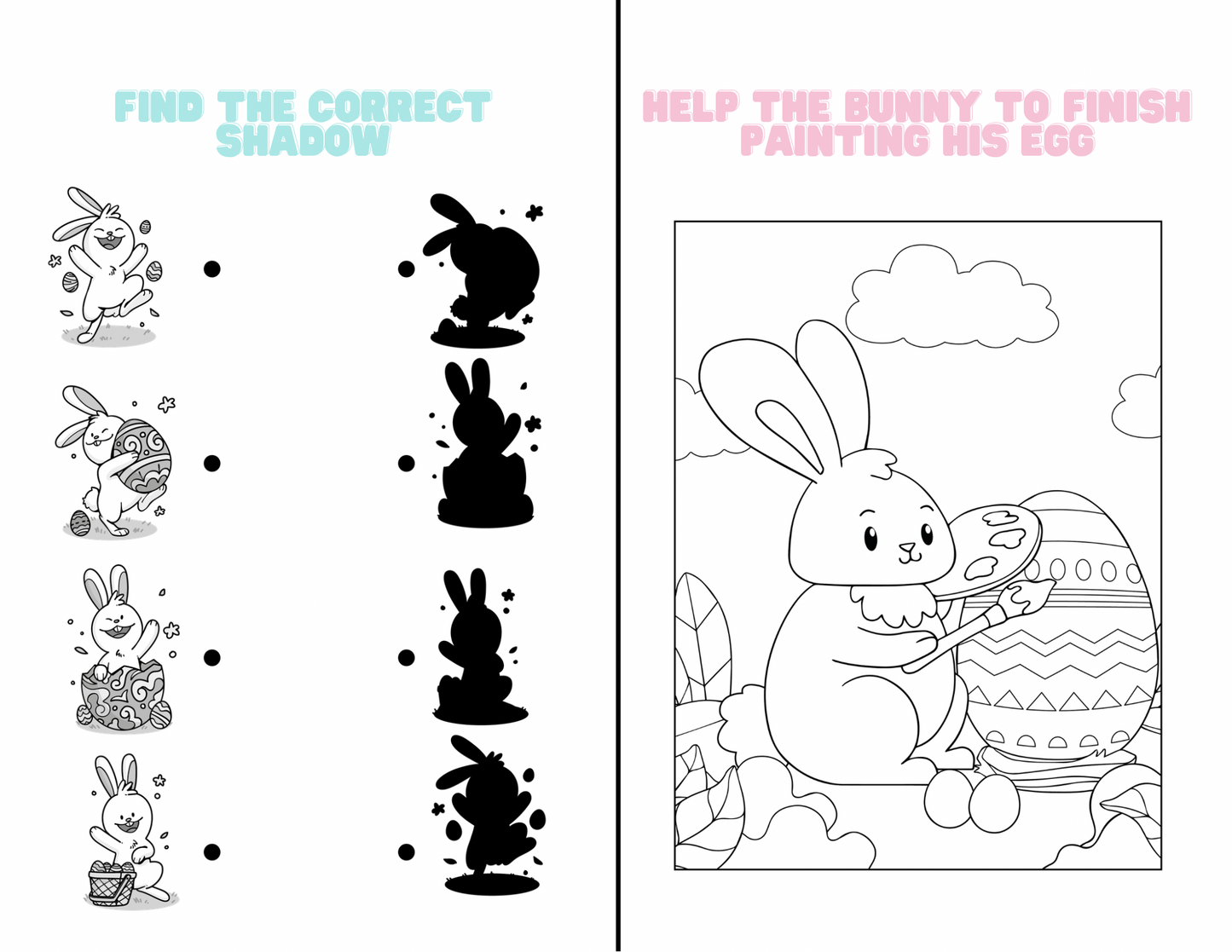 Easter Party Favor Bundle | Editable Templates for Chip Bags, Juice Pouches, Candy Wrappers, Water Bottle Labels, Coloring Pages & More