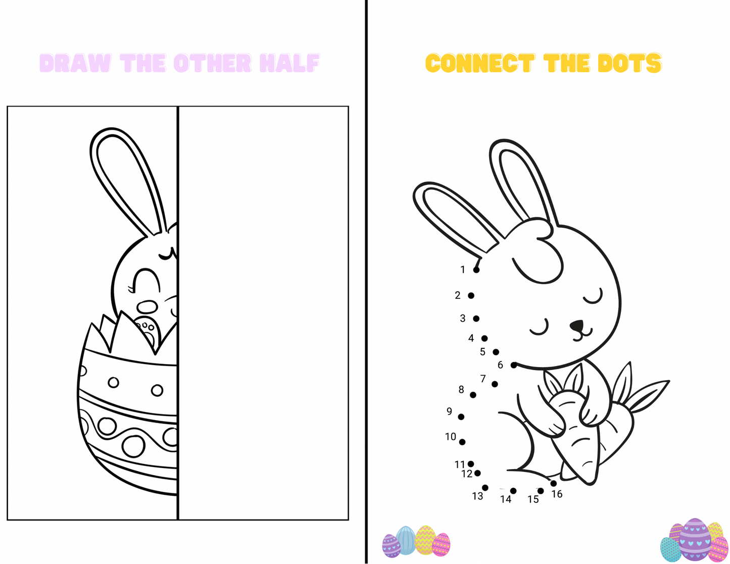 Easter Party Favor Bundle | Editable Templates for Chip Bags, Juice Pouches, Candy Wrappers, Water Bottle Labels, Coloring Pages & More