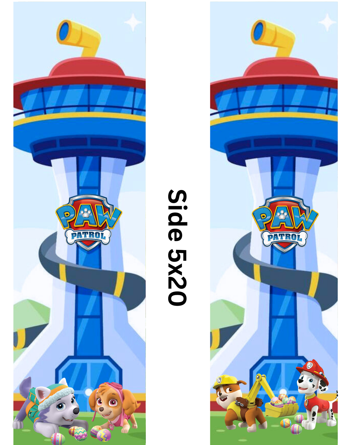 Editable Easter Paw Patrol Vending Machine Template | 16x20 Canva Design | Kids Easter Party | Digital Download