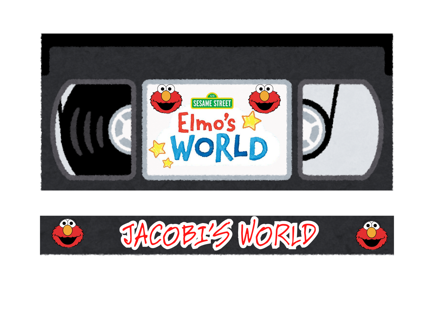 Drag & Drop Elmo TV Template (10 Inch Tablet) | Editable in Canva