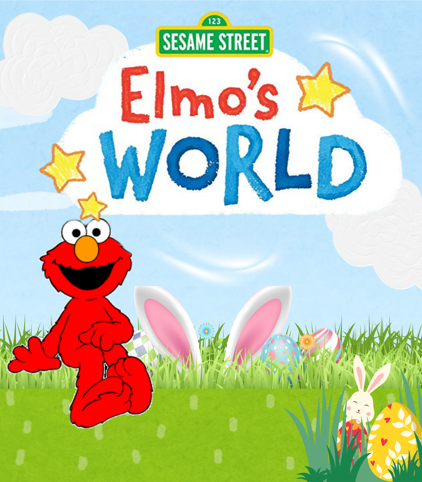 Drag & Drop Elmo TV Template (10 Inch Tablet) | Editable in Canva