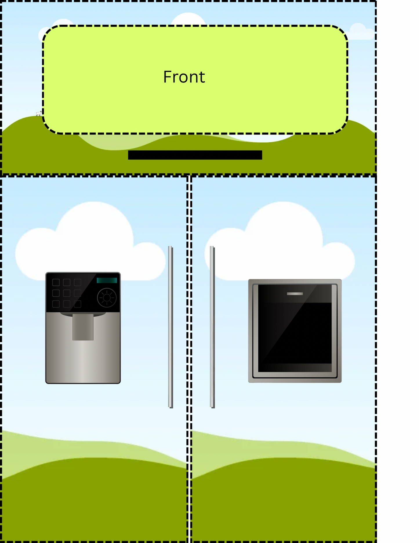 Drag & Drop Mini Fridge Template | 8.5x11 Editable Canva Design | DIY Kids Fridge Panels | Party Favor Printable