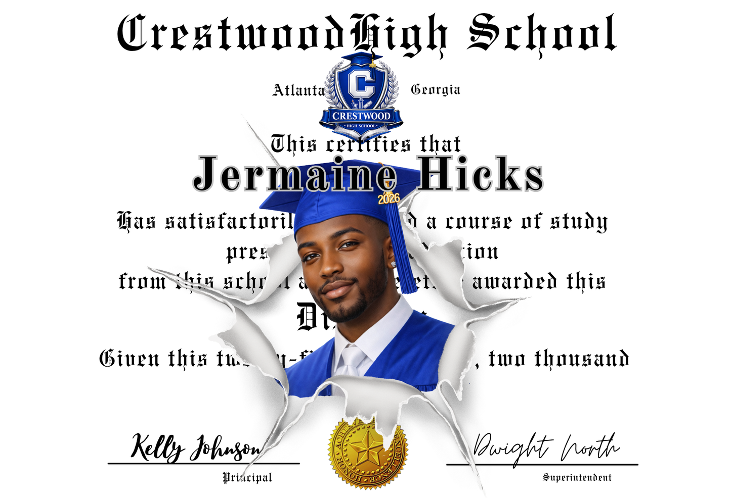 Editable 2026 Graduation Pillow Template | Custom Grad Photo Design Canva Template | Senior Collage Pillow Design + Mockup Bundle