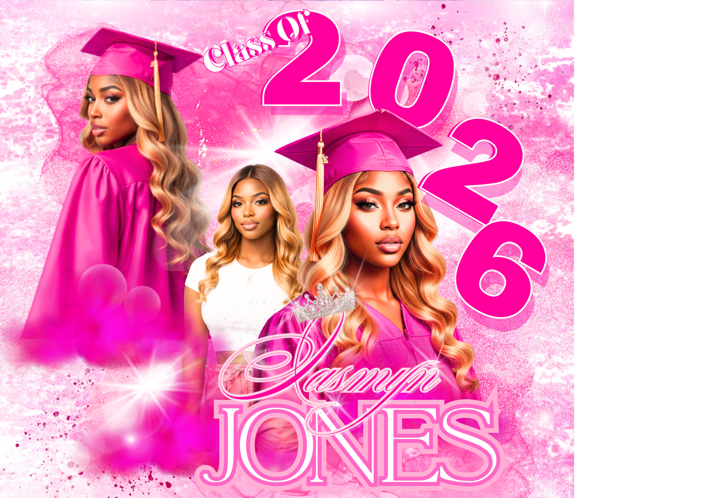 Editable 2026 Graduation Pillow Template | Custom Grad Photo Design Canva Template | Senior Collage Pillow Design + Mockup Bundle