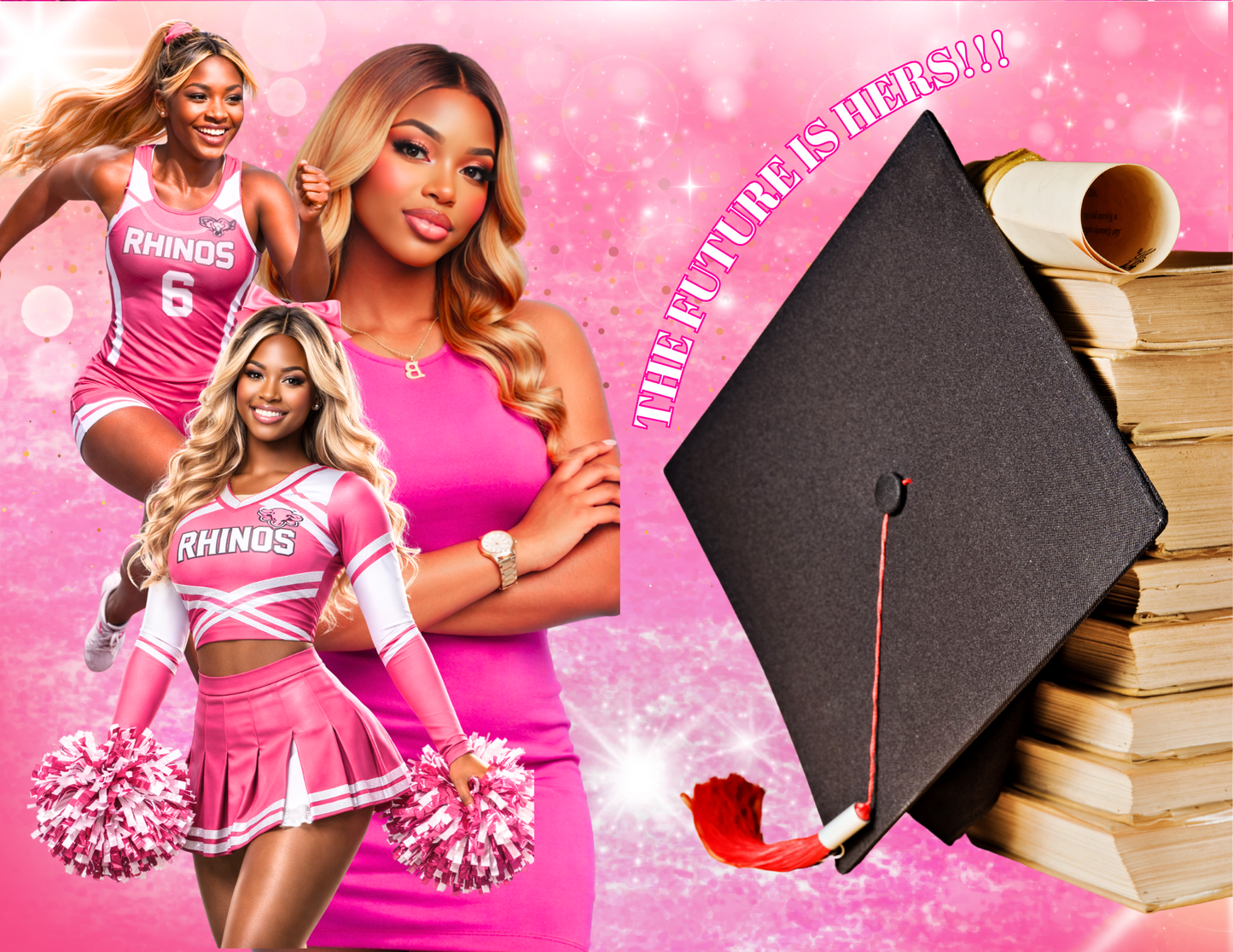 2026 Pink Graduation Activity Booklet Template – Editable Canva Grad Party Book
