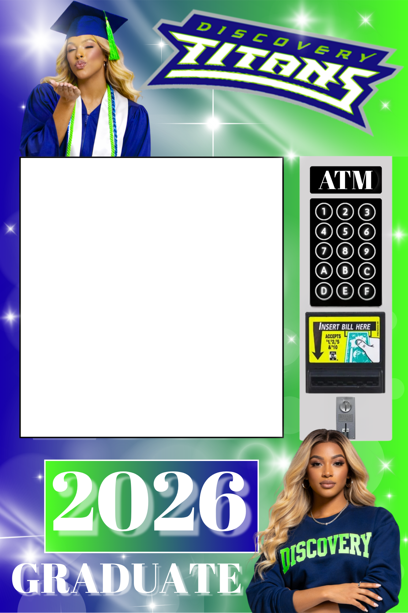 2026 Graduation ATM / Vending Machine Template